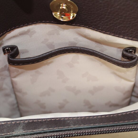 Radley London Provence Street Brown Leather Crossbody Satchel Handbag - Picture 14 of 16